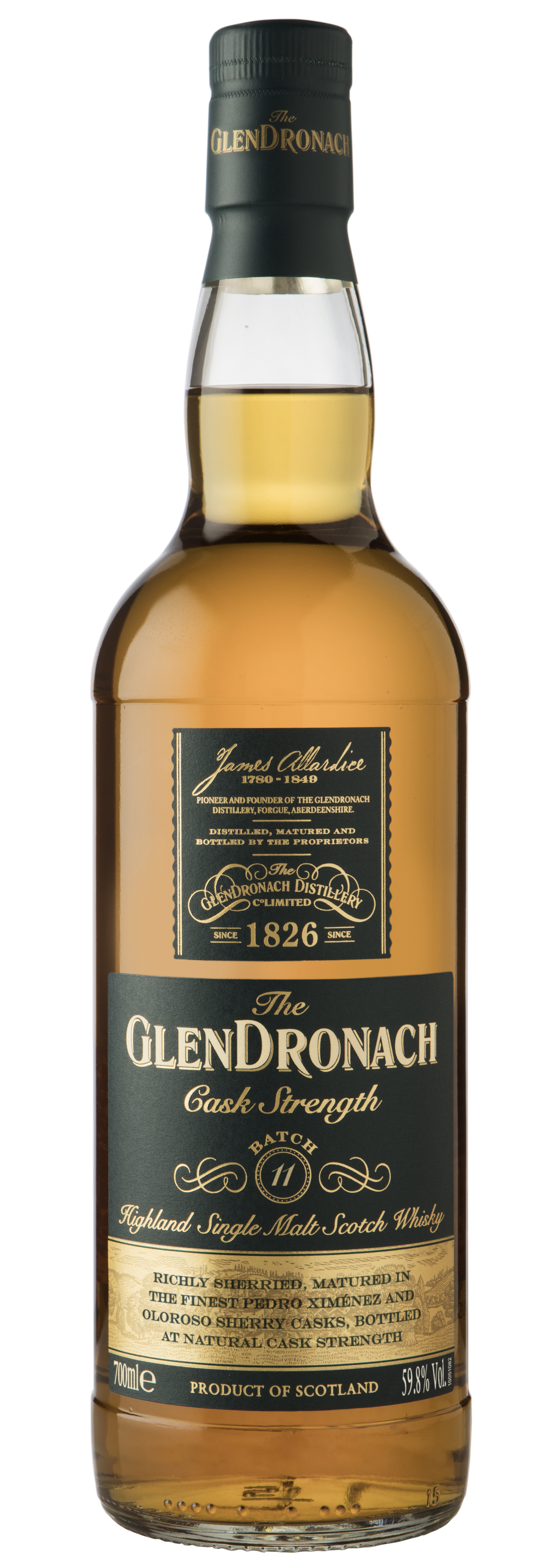 The GlenDronach CASK STRENGTH BATCH 11 bottle